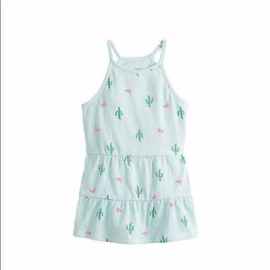 Sonoma Girls Pastel Sleeveless Tiered Halter Tank Tops 6X Tie Dye Cactus NWT